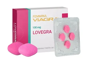 Verpackung von Lovegra (Viagra für die Frau) Pillen 100 mg